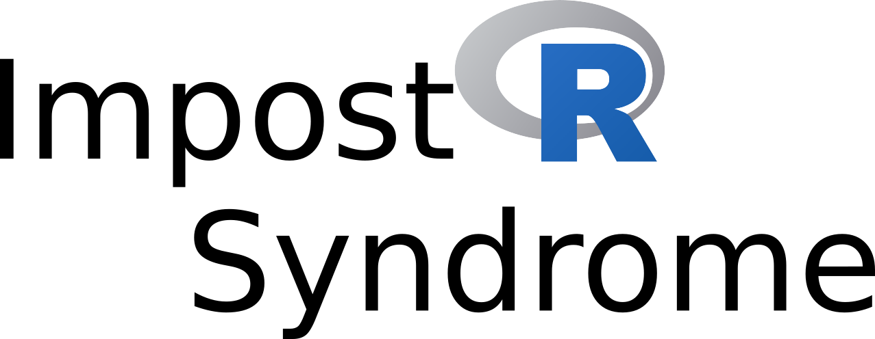 Text reading "Impost R Syndrome" with the Blue R logo for the 'R'